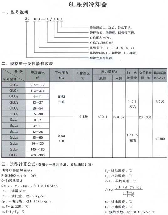 GL系列冷卻器